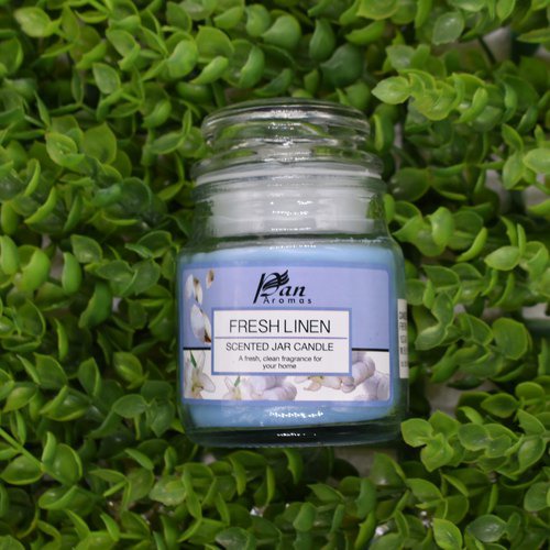 Fresh Linen Aroma Candle - 85 gm | Fresh Linen Aromas Scented Candle For Home Decor