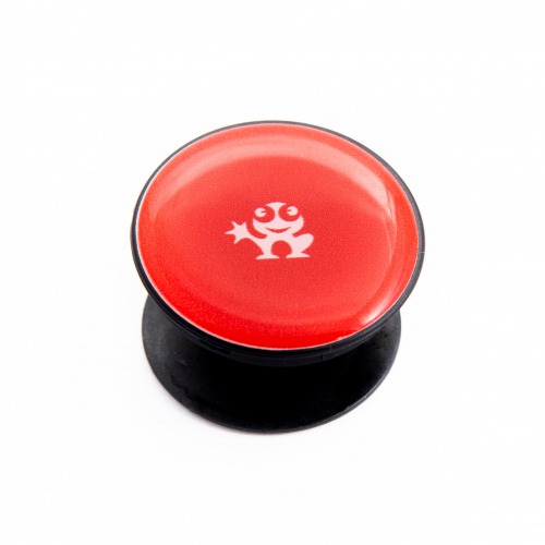 Magnet Red Mobile Gripper | Mobile Finger Grip Back Holder (Sockets) with Black Expanding Stand and Fold Compatible All Basic Cell Phone & Tablets