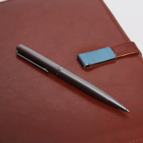 Intellio Rhein Matte Chrome Slim Ball Pen