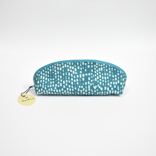 Pinaken Sky Blue Colour With White Dot Printed Utility Pouch For Women and Girls