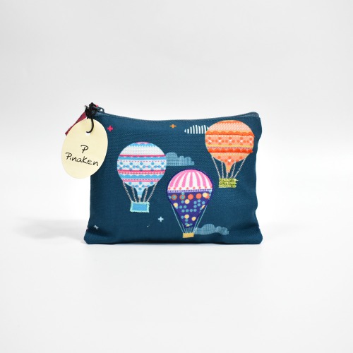 Pinaken Women and Girls Canvas Coin Pouch Purse (High on Happiness)