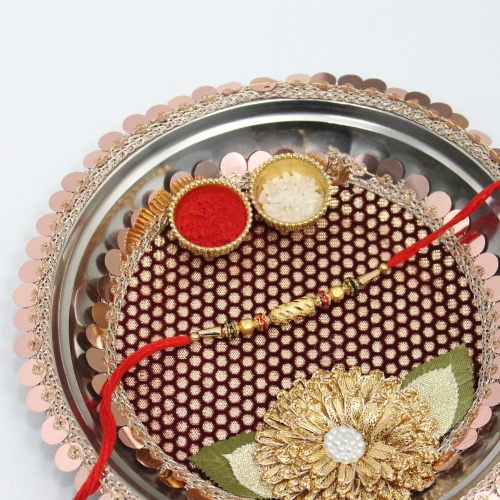 Elegant Golden Rakhi | Band for Beloved Brother | Raksha Bandhan | Rakhi For brother