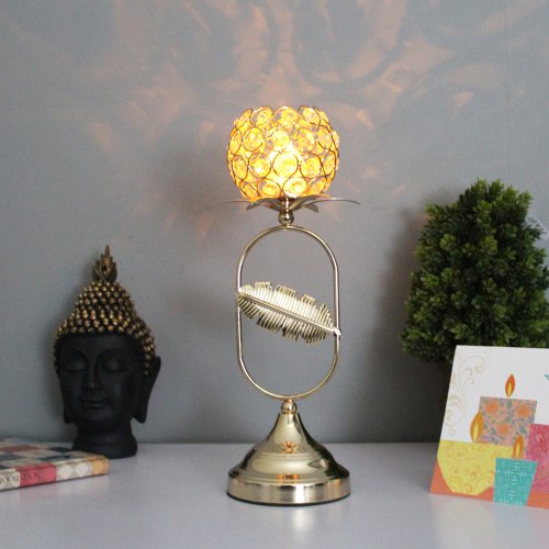 Candle Holder Nawab Elegant Design Gold Plated