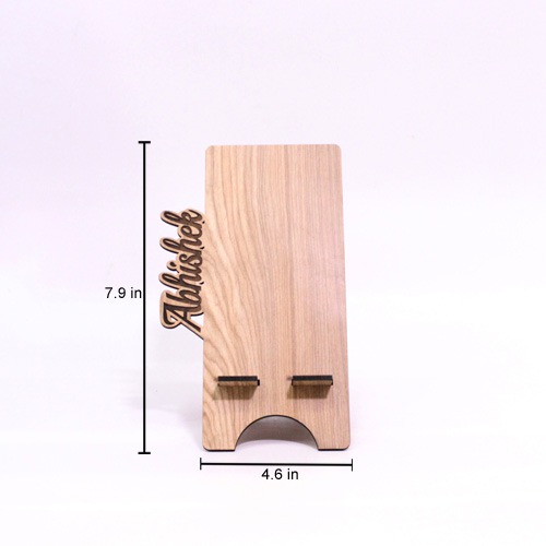 Personalised Name Mobile Stand | Customized Wooden Mobile Stand with Personalised Name Best For Gift
