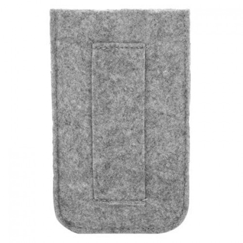 Stuffcool Felt Pouch with Magnetic Button Closure for up-to 5.5 Inch Smartphones, Grey