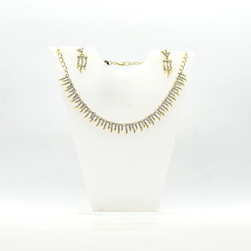 Diamond Neckless For Women And Earings For Women | Necklace Set For Women's