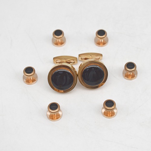 Cufflinks Set | Men's Fashion Luxurious Tuxedo Shirts Cufflinks Include Cuff Studs Set Unique Men's Charm