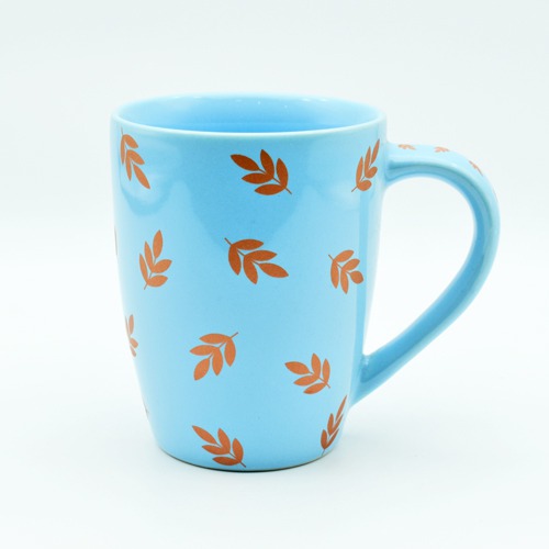 Blue Colour Coffee Mug With Leaf Design | Coffee Mug | Tea Mug