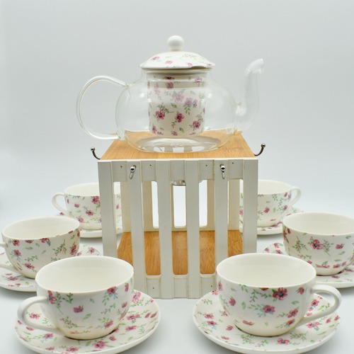 Cup Saucer | White Tea And Coffee Set With Cup Stand |Tea Coffee Set