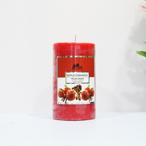 Scented Pillar candle| Apple Cinnamon Pillar| Pan Aromas