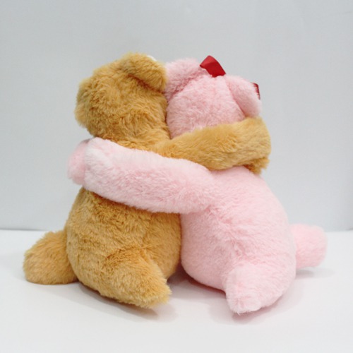 Romantic Couple Teddy Bear with Red Heart