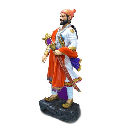 Chhatrapati shivaji Maharaj Maratha King Standing Fiber statue