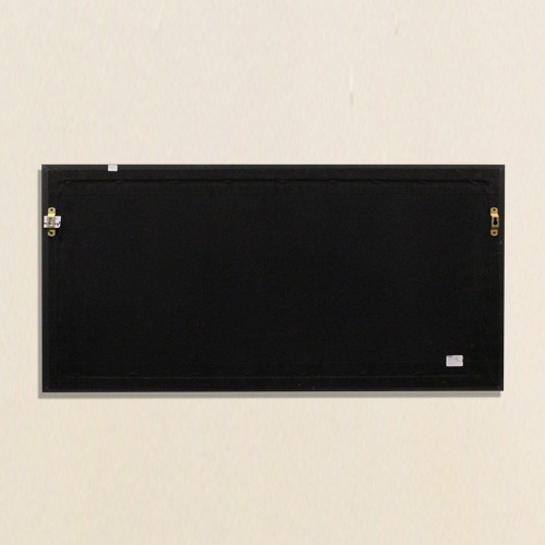 Sparkle Print Photo Frame Of Shivaji Maharaj With Black Border Decor For Living Room, Office