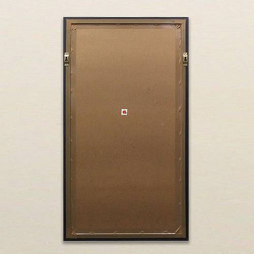 Shivaji Maharaj Print Paper Wall Poster With Brown Border Frame